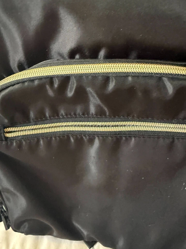 Kenneth Cole REACTION Nylon Backpack, Black Shoulder Bag - Image 3 of 4