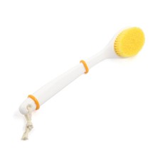 Soft Bristle Curved Plastic Handle  Cleansing Brush Massage Scrub