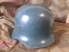 Elmetto in acciaio BGS con fodera interna cinghia d'assalto polizia RFT