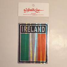 Ireland Flag 3x4 Shiny Sticker Decal Car Boat Tumbler Window by Heraldic Line