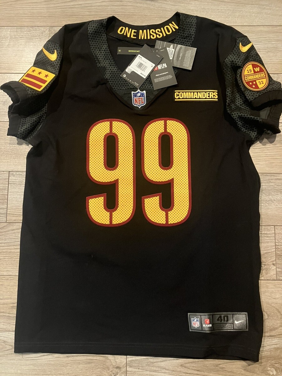 Chase Young Washington Commanders NFL Nike OnField Black Vapor