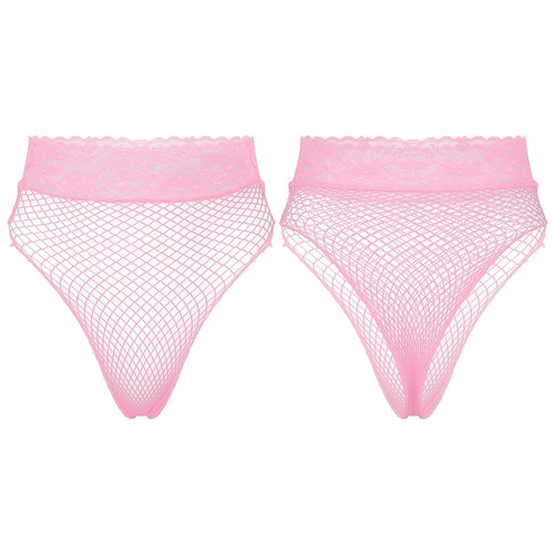 Womens Panties Mesh Sheer Thong Ultra-thin Underwear See-through Knicker Briefs - Picture 14 of 14