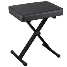 Adjustable Padded Keyboard Padded Cushion Piano Stool Bench Keyboard Chair Black