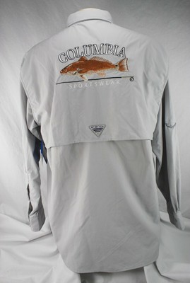 columbia fishing shirts embroidered