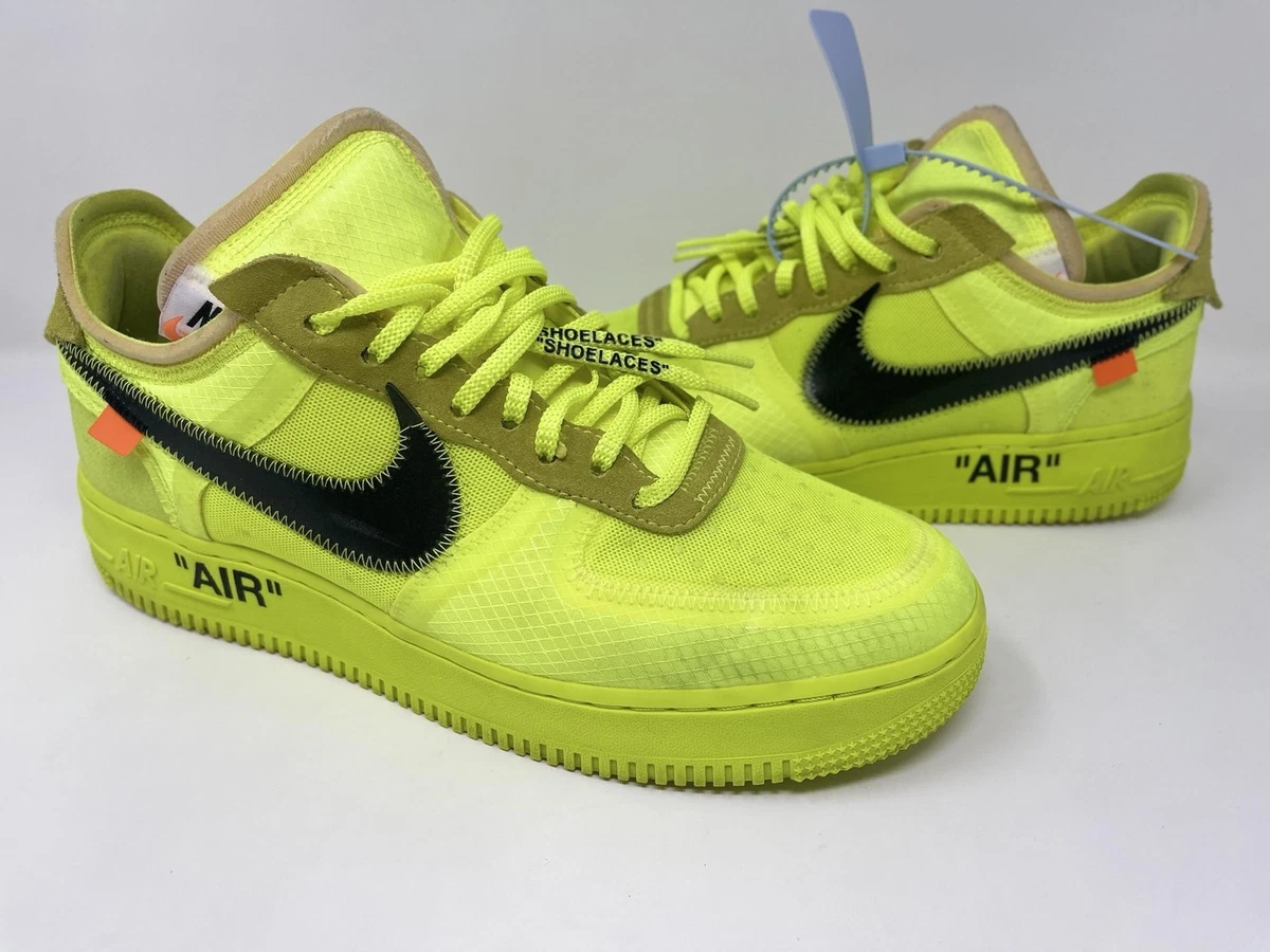 NIKE X OFF-WHITE The 10: Air Force 1 Low 'off-white Volt' Shoes in