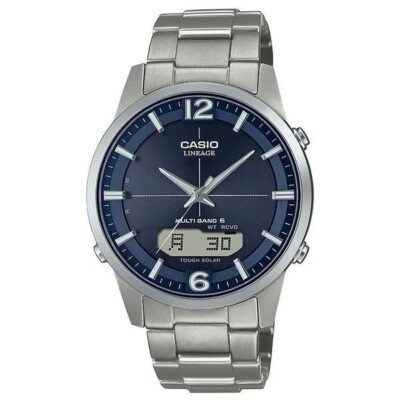 CASIO LINEAGE LCW-M170TD-2AJF Titanium Solar Radio Blue Dial Watch Japan