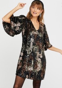 monsoon rainbow sequin dress