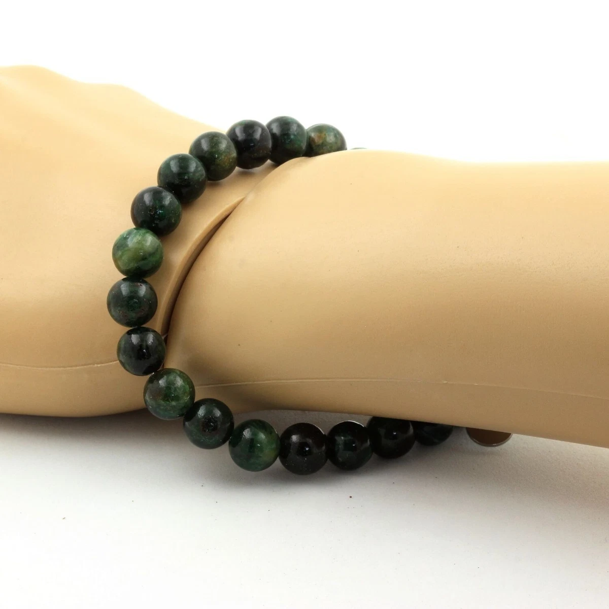 Bracelet Souple Vintage Maillons Argent émaux Vert émeraude - Femme, 2441