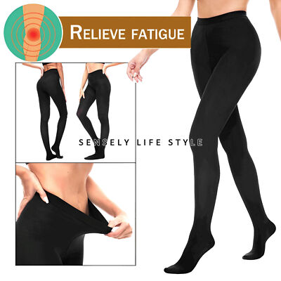 Under Dress Compression Stocking for Women Black Opaque Tights Blood Circulation | eBay Under Dress Compression Stocking for Women Black Opaque Tights Blood Circulation | eBay