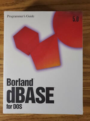 Borland dBase 5.0 For Windows Programmer's Guide & User's Guide ''NEW SEALED''
