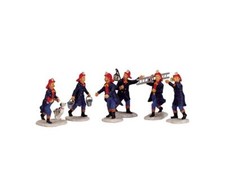 Set Pompieri VILLAGGIO DI NATALE LEMAX 02446 - Fireman Set