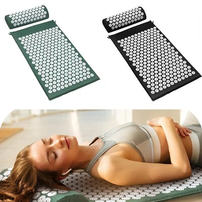 Sivan Health And Fitness Deluxe Acupressure Mat & Pillow Combo Set