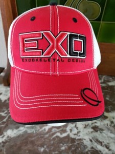 Quantum EXO Exoskeletal Design Embroidered Mesh Hat/Cap Adjustable Hook & Loop