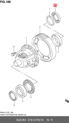 Genuine OE Seal Ring 2761279C10 For Suzuki 27612-79C10