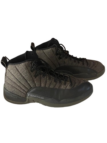 Jordan 12 Retro Wool Dark Gray Metallic Silver-black Men’s Size 8 US - Picture 2 of 10
