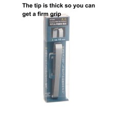 Japanese Eyebrow Hair Tweezers Green Bell GT-203 Made in JAPAN thick tip Stainle