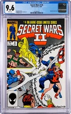 Secret Wars II #4 CGC 9.6 (Oct 1985, Marvel) Jim Shooter Story, 1st Kurse Cameo