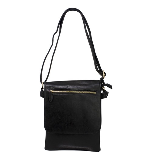 Women Shoulder Handbag Flap Over Front Zip Pocket Messenger Crossbody Bag 66163 - Picture 6 of 24