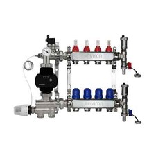 Kit regolazione valore fisso riscaldamento a pavimento con distributore circuito di riscaldamento 2-12 scomparti gruppo pompa