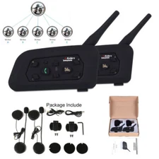 1/2X V6 BLUETOOTH MOTORCYCLE HELMET INTERCOM INTERPHONE HEADSET INTERCOMUNICADOR