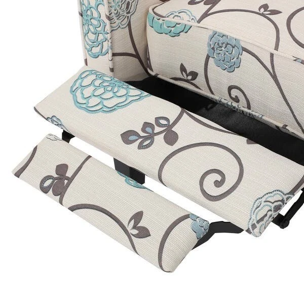 Silla reclinable floral Darvis Club de Christopher Knight Home Foto 2 de 4