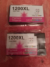 MISS DEER 1200XL PIGMENT MAGENTA INK 2 CARTRIDGES