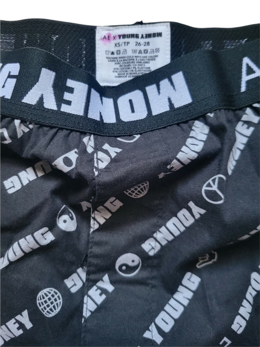 yuu American Eagle AE Men's Black BoxerX YOUNG MONEY 4'' SIZE XS New
