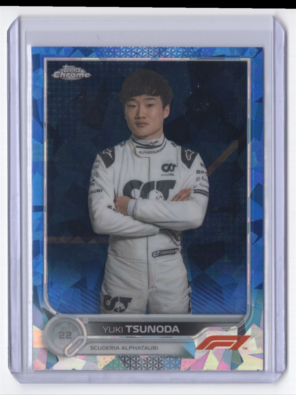 2022 Topps Chrome Formula 1 Sapphire *** Yuki Tsunoda Scuderia AlphaTauri #61