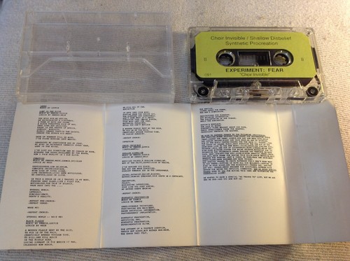 EXPERIMENT FEAR CHOIR INVISIBLE DEATH METAL CASSETTE '91 SANCTUARY JEFF LOOMIS - Picture 6 of 6