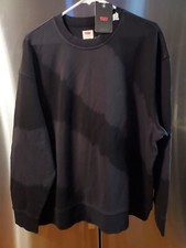 Levi's Men's Seasonal Crew Neck Long Sleeve Sweatshirt in Black/Gray XL W' TAGS.
