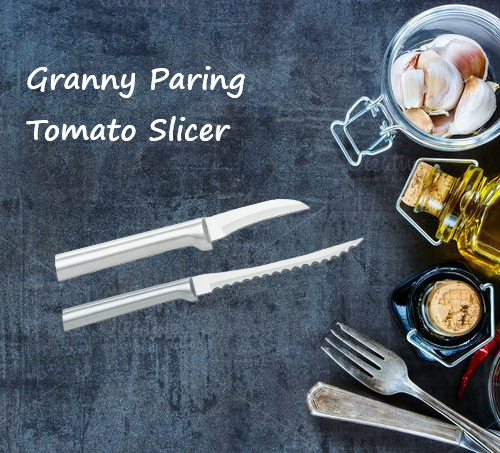 Rada 2 Pc Set Granny Paring and Tomato Slicer ( Silver Handle) New !! - Bild 1 von 5