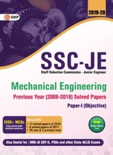 Ssc Je Mechanical Engineering For Junior Engineers Previous Year Solved Pap...