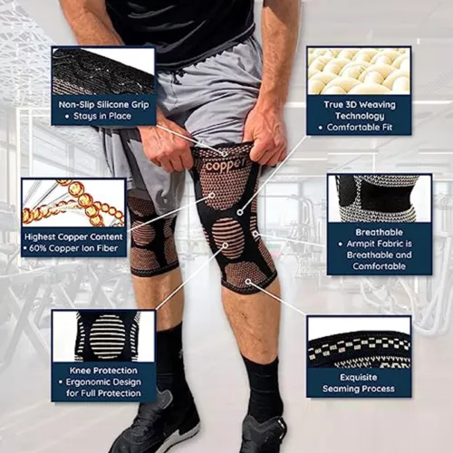 Copper Ankle Compression Sleeve Brace Support Socks Foot Fasciitis Pain Relief - Picture 27 of 42