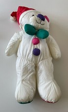 Vintage 1993 Dakin Polyester Santa Bear Stuffed Animal Plush