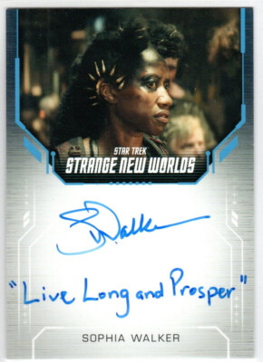 STAR TREK SNW STRANGE NEW WORLDS SEASON 1 Sophia Walker INSCRIPTION AUTOGRAPH V2