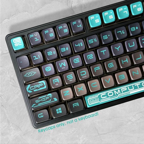 Gray Keycaps set PBT Transparent 126key for 61 68 87 98 104 Mechancial Keyboards - Picture 10 of 11