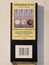 40 Capsule Adatte Per Monete Da 2 Euro Nuove Imballate Mai Utilizzate 