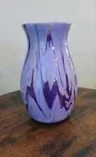 Passionate Purple Hand Painted Glass Vase