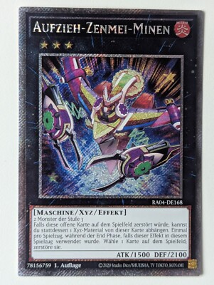 Aufzieh-Zenmei-Minen RA04-DE168 Platinum Secret Rare DE NM YUGIOH