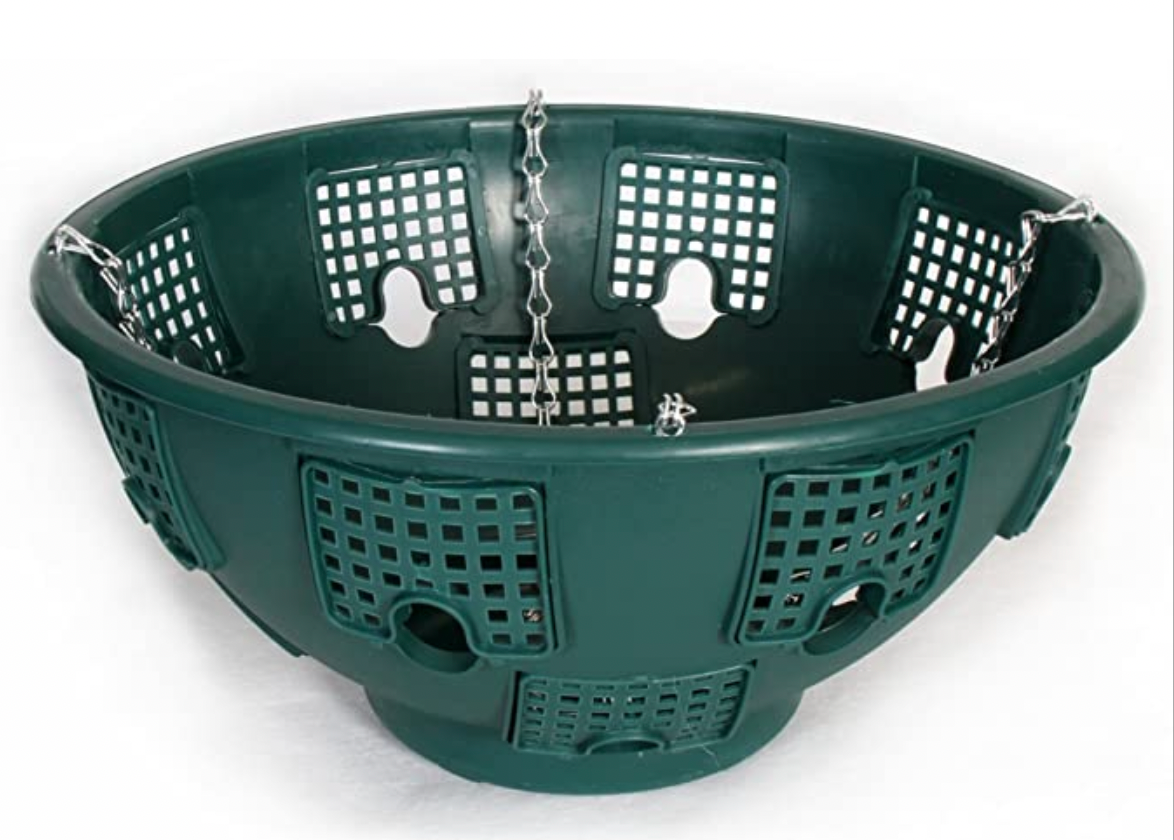 4 x 15" Easy Fill Hanging Baskets (GREEN) Hanging Basket eBay