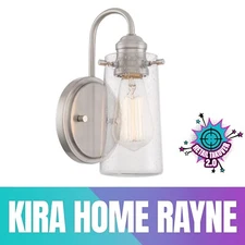 Kira Home Rayne 10" Modern Farmhouse Wall Sconce–Gooseneck Bathroom Vanity Light