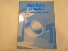 Teacher?s Manual for Mechanical Drawing 1985 Vintage Trade School Votech