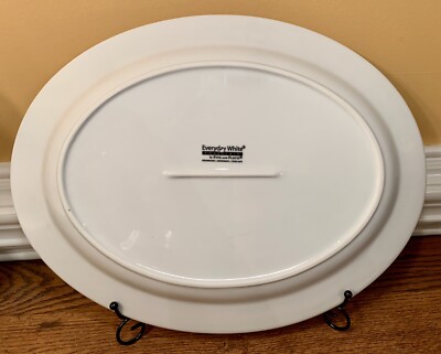 Everyday White Fitz And Floyd 5278281 Plat De Service Ovale