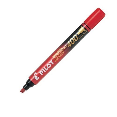Pilot Lot/2 Premium Permanent Marker 400 Broad Chisel Tip Red Office School Arts