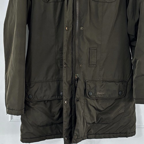 Barbour Utility Parka Mac Jacke Gr. UK 12 Kapuze grün Damen wasserdicht gebraucht - Bild 10 von 15