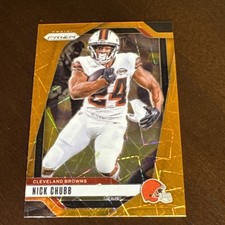 2024 Prizm Orange Laser- Nick Chubb 
