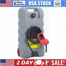 15 Gallon Fuel Caddy Tank With Manual Transfer Nozzle 10 FT Delivery Hose