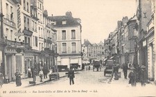 CPA 80 ABBEVILLE / RUE SAINT GILLES ET HOTEL DE LA TETE DE BOEUF