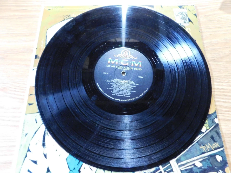 Hank Williams - MGM LP - Let Me Sing a Blue Song - E3924 - Image 4 of 4