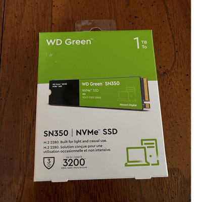 WD Green SN350 1TB NVMe M.2 2280 Internal SSD 3200MB/s for PC/Laptop
